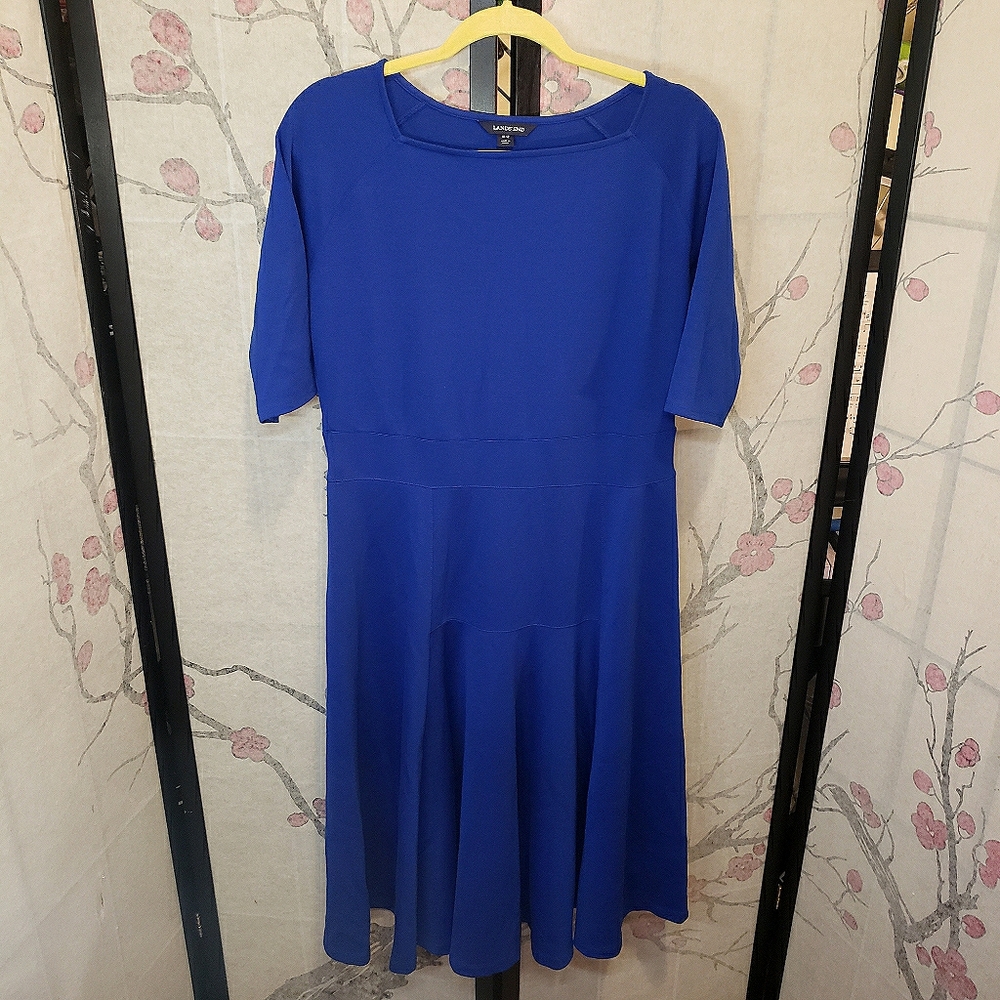 Lands' End Blue Dress